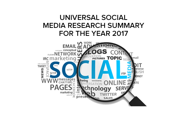 Universal Social Media Research summary for the year 2017
